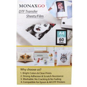 NEW! 60 Sheets A4 Sized DFT Transfer Sheets Film Monaxgo
